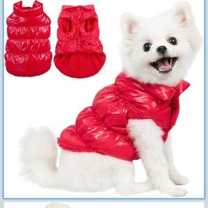 Red Waterproof Dog Coat